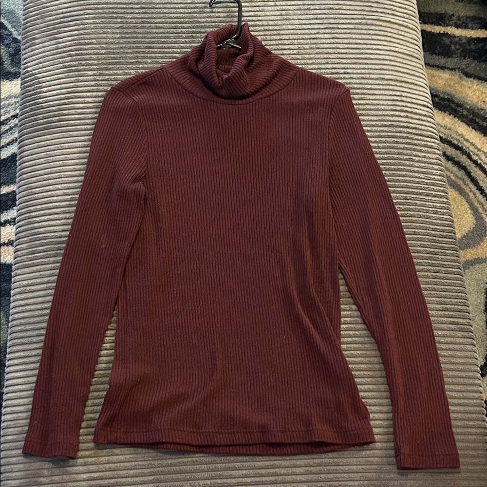 Banana Republic Maroon Cowl Neck Sweater